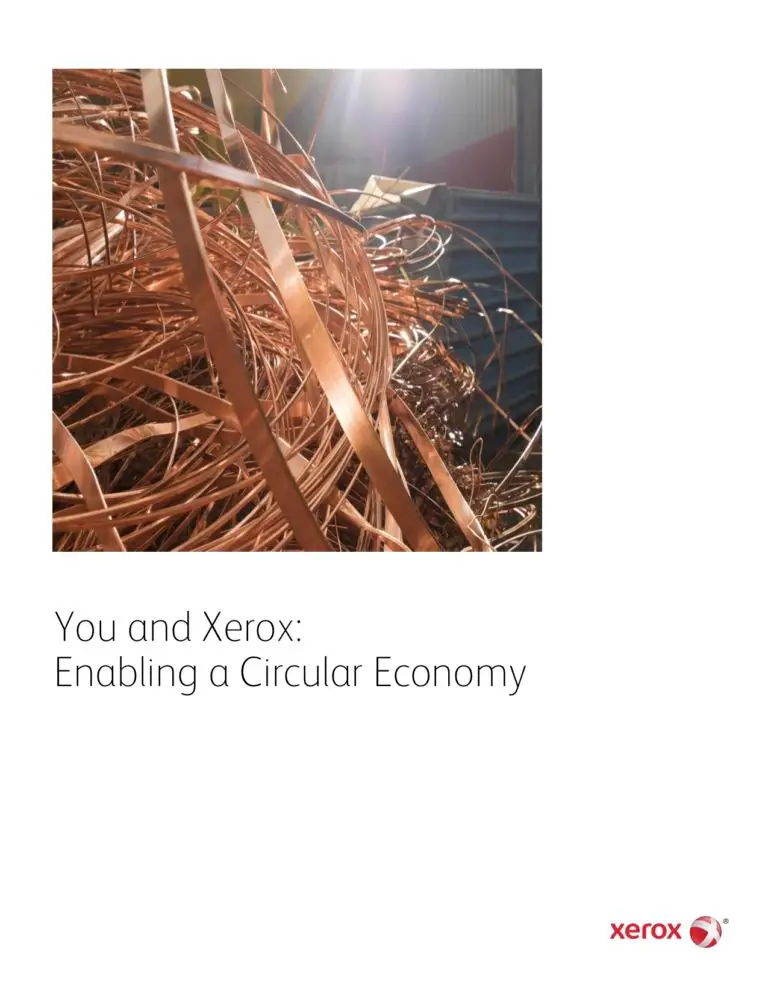 Enabling A Circular Economy, Go Green, Recycle, Xerox, Environment, BXI Consultants