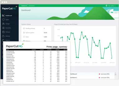 Papercut, Admin Interface Reports, BXI Consultants