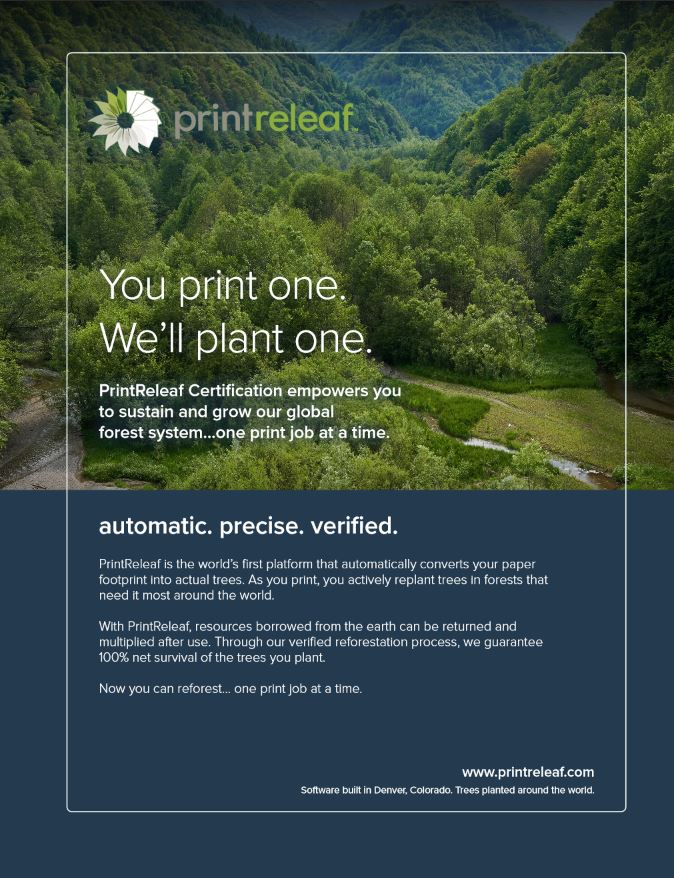 Full Brochure Cover, PrintReleaf, BXI Consultants