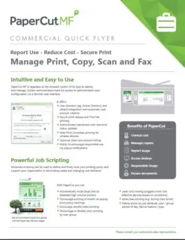 Papercut, Mf, Commercial, BXI Consultants
