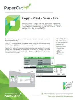 Papercut, Mf, Ecoprintq, BXI Consultants