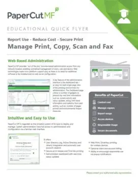 Papercut, Mf, Education Flyer, BXI Consultants